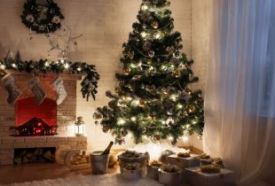 Fireplaces from the boxes: beautiful decor for the New Year holidays with their own hands (51 photos)