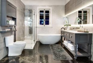 Bilik mandi yang besar di apartmen: buat sudut spa anda sendiri (121 foto)
