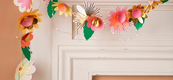 A garland of paper is a simple but very beautiful decoration (31 photos)