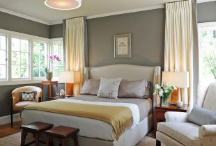 Gray bedroom - a choice of creative people (33 photos)