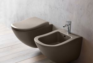 Tandas berwarna: kemungkinan pewarnaan di bilik mandi (22 foto)