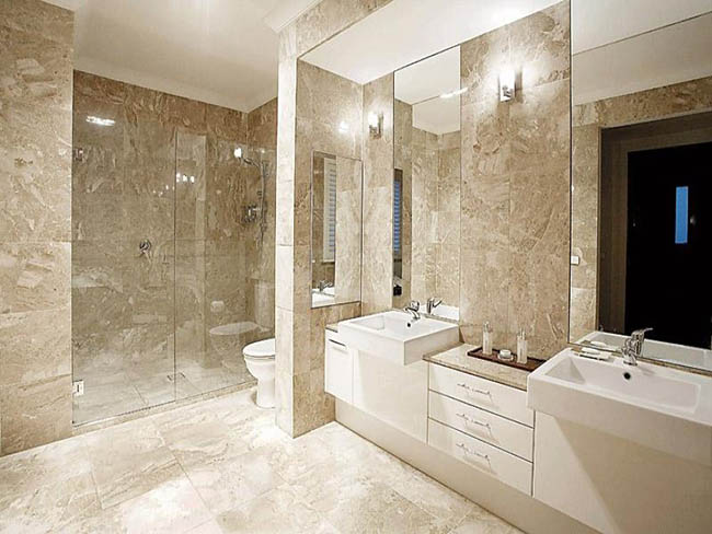 Large bathroom interior