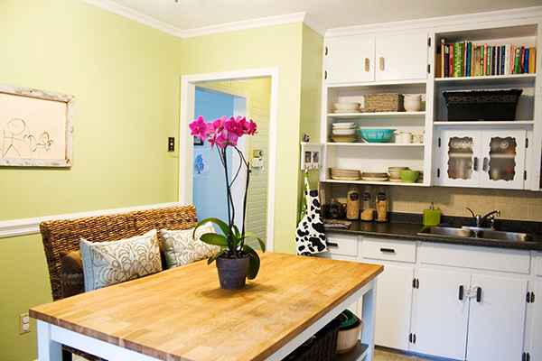 Layout of the dining room kitchen