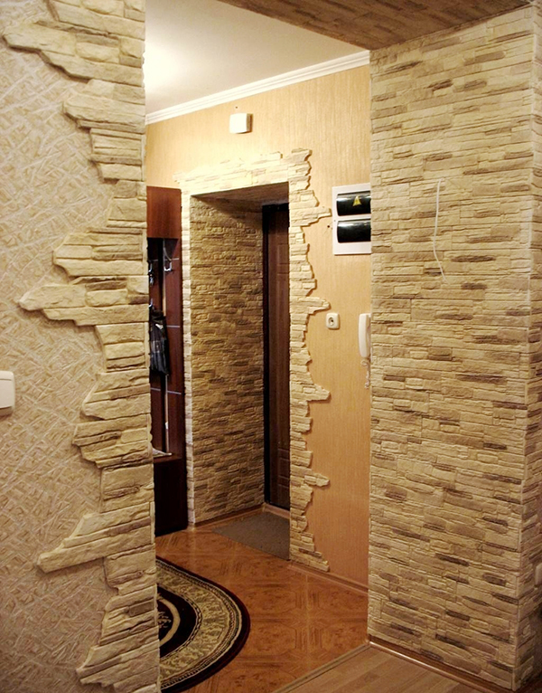 Wallpaper and stone