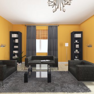 Оранжево-черен хол