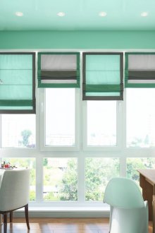 Цвят мента в работната зона на къщата