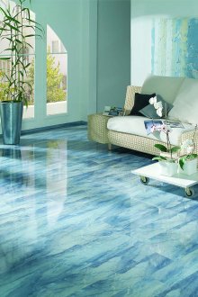 Необичаен ментов син салон