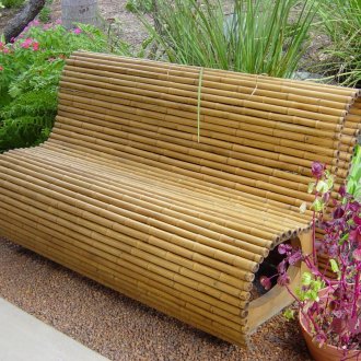 Бамбукова пейка за лятна резиденция