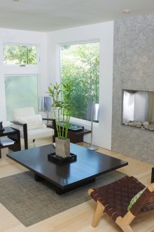 Жив бамбук в интериора на хола