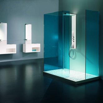 Pancuran belakang belakang yang indah