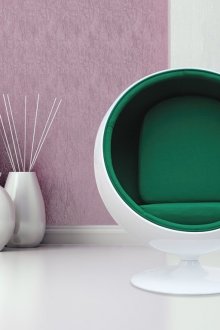 Кръгъл стилен шезлонг