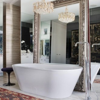 Огледална стена и огледало за баня