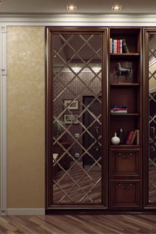 Огледален шкаф в интериора