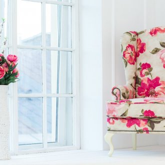 Фотьойл с флорален принт