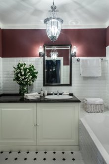 Модерен интериор за баня в стил Прованс