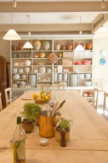 Дърво в декорация за кухня в стил Прованс