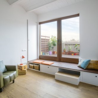 Вход на терасата като зона за релакс