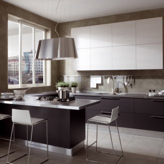 Moderne stilvolle moderne Küche