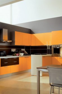 Jugendstil schwarz und orange