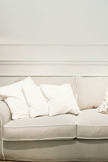 Modern bright living room in the neoclassical style