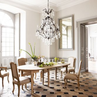 Бежови мебели за трапезария във френски стил