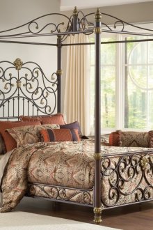 Легло от ковано желязо с рамка от сенник