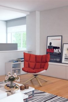 Бар столове в интериора на кухнята-хол