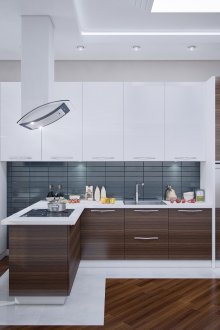 Moderne U-förmige Küche