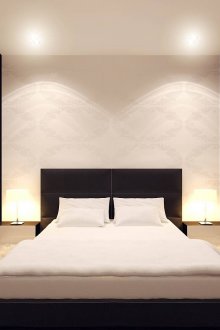 Bilik tidur yang selesa dengan gaya moden