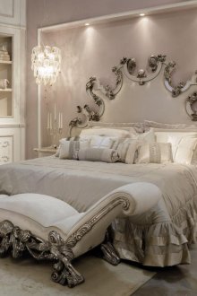 Модерна барокова пастелна спалня