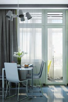 Сиво зелена кухня