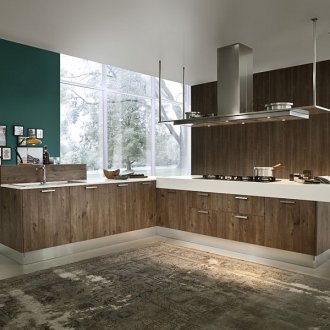 Екологична остъклена кухня на цял ръст