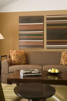 Кафява всекидневна