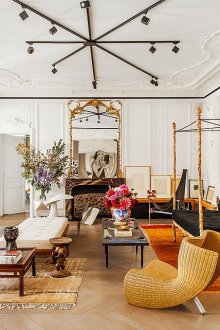 Ярък интериор с африкански мотиви