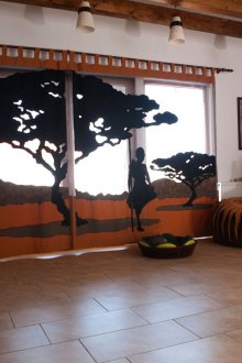 Комбинацията от минималистичен и африкански стил