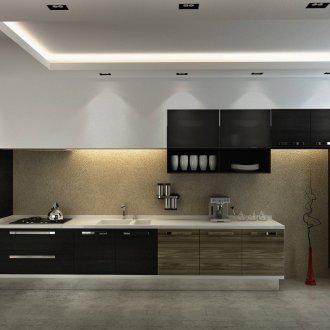 Черен цвят в интериора на кухнята