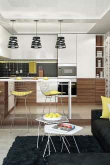 Жълти акценти в кухнята