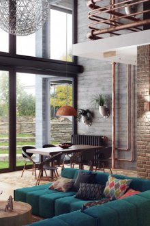 Метални детайли в интериора на къщата