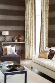 거실 인테리어의 아이보리와 커피 색상