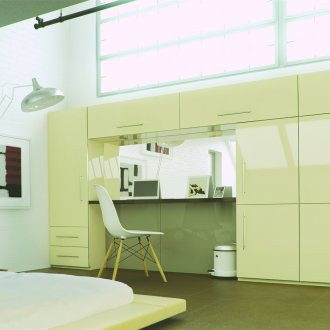 침실의 크림색 가구