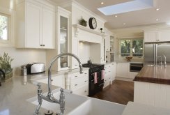 Ivory color in the interior of the kitchen