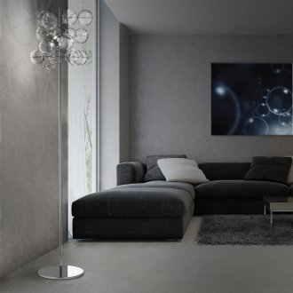 Модерна кристална подова лампа