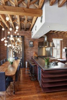 Beautiful large loft style kitchen