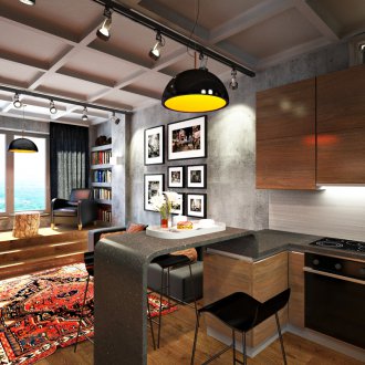 Сгъваема маса в стил лофт