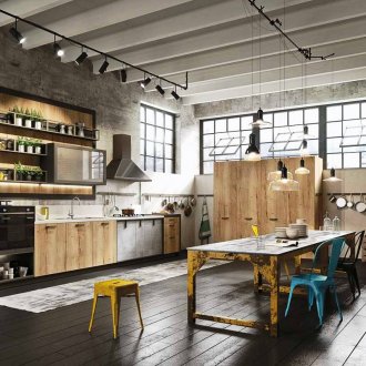 Аквариум в стената в стил лофт