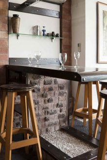 Печка с фурна в стила на таванското помещение