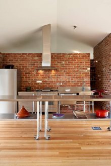 Large unusual loft style kitchen
