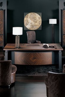 Кафяви и черни офис мебели в стил арт деко