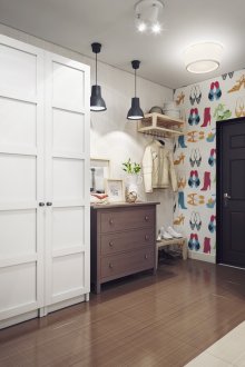 Diverse type of apartment corridor lighting