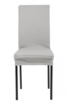 Сиво еластично покритие на стола